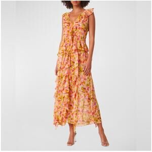 MISA Los Angeles Claudita Maxi in Golden Flora, M
￼